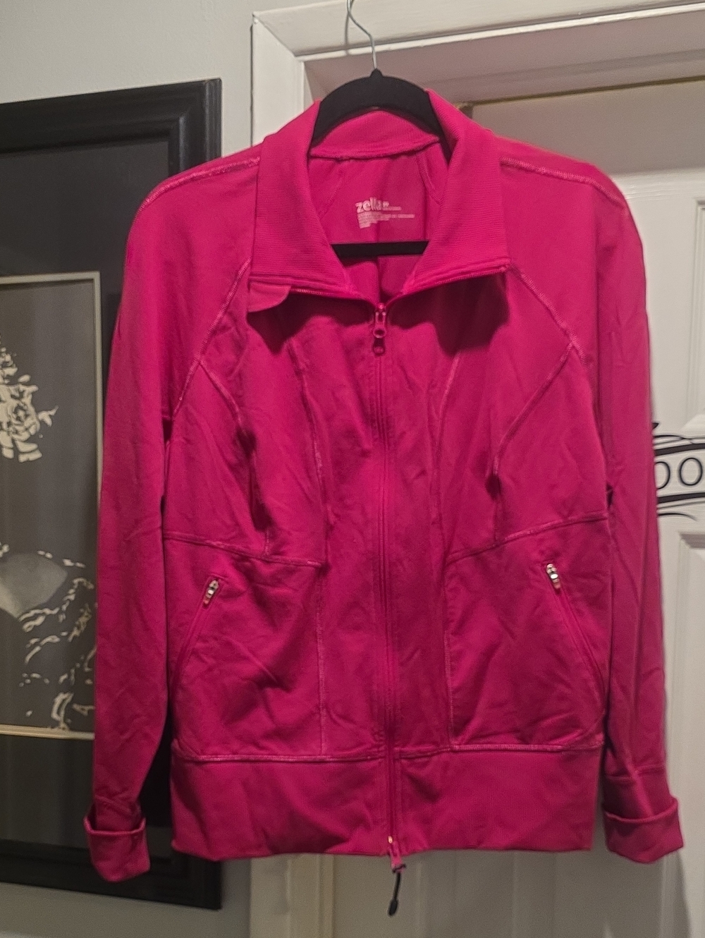 Zella Hot Pink Full-Zip Jacket